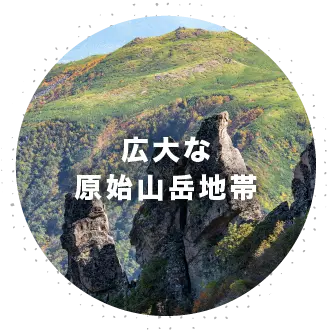 広大な原始山岳地帯